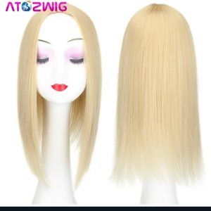 Crown topper Bleach Blonde 12 Inch